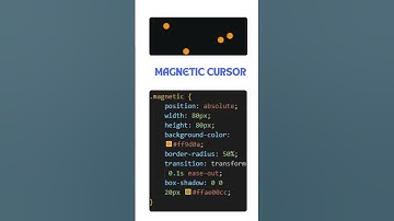 Magnetic Cursor |Html Css Javascript #coding #javascript #programming #code #frontend #web3