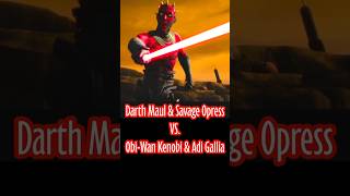 Darth Maul &amp; Savage Opress vs. Obi-Wan-Kenobi &amp; Adi Gallia