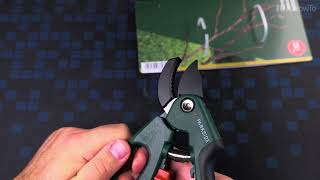 Lidl Parkside Fingerloop Anvil Secateurs Gardening Trimming Tool Model HG14539