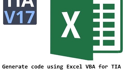 Generate Siemens Step7/TIA Portal code using VBA Part3