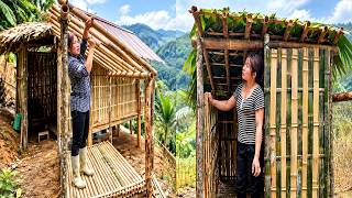 Full 17-Year-Old Solo Mom Kicked Out: She Builds a Tiny Bamboo House in the Forest with Scrap Update