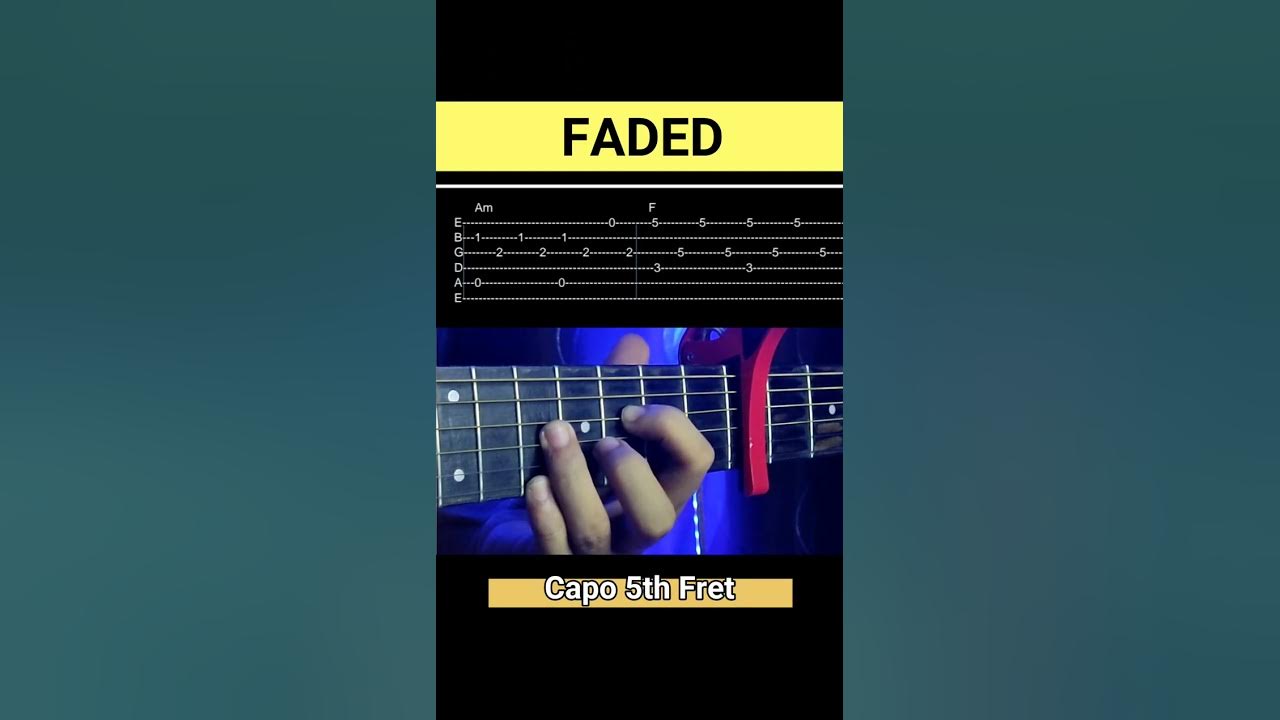 Alan Walker - Faded (Accurate Tabs) (Guitar Fingerstyle Tutorial)