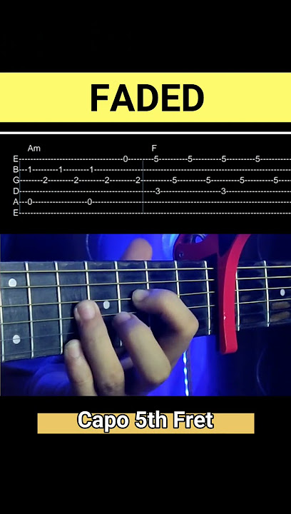 Alan Walker - Faded (Accurate Tabs) (Guitar Fingerstyle Tutorial)