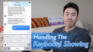 Swift: FB Messenger - Handling the Keyboard Showing (Ep 7) screenshot 1