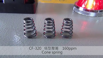 CNC Spring Machine CF-320--Cone spring 160ppm-YHM
