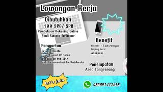 lowongan kerja spg/spb 2021