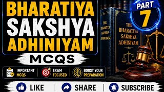 BSA MCQS- Part 7 (Sections 104- 128)for Haryana ADA|Punjab ADA |Bihar APO|Rajasthan APO|