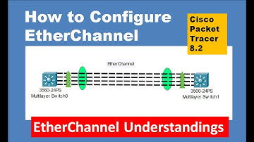 How to configure ether channel in packet tracer 8.2 | LACP