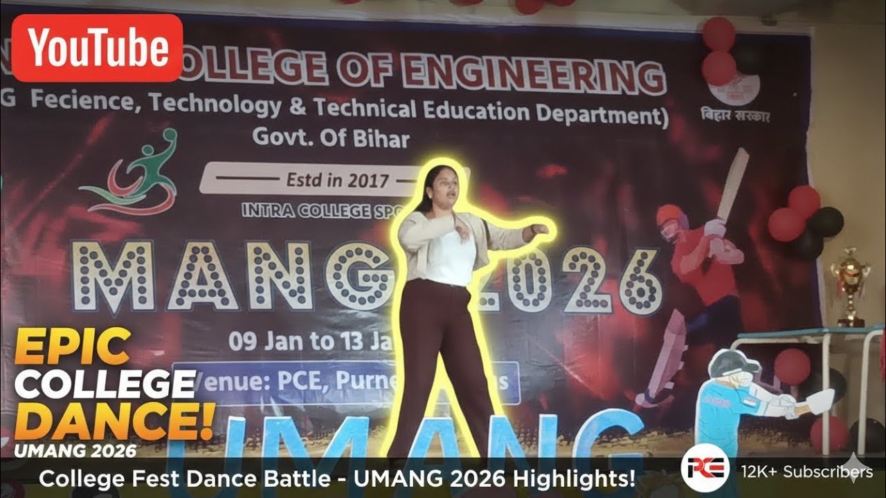 Girls Dance Performance 💃 | UMANG 2026 | PCE Purnea