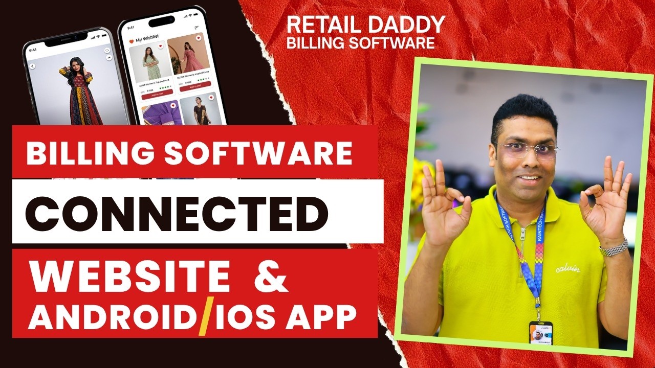 Billing software connected E commerce website Android and IOS ...