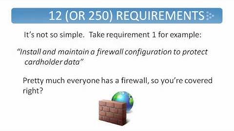 PCI DSS Compliance Security Controls and Requirements - PCI Compliance Video