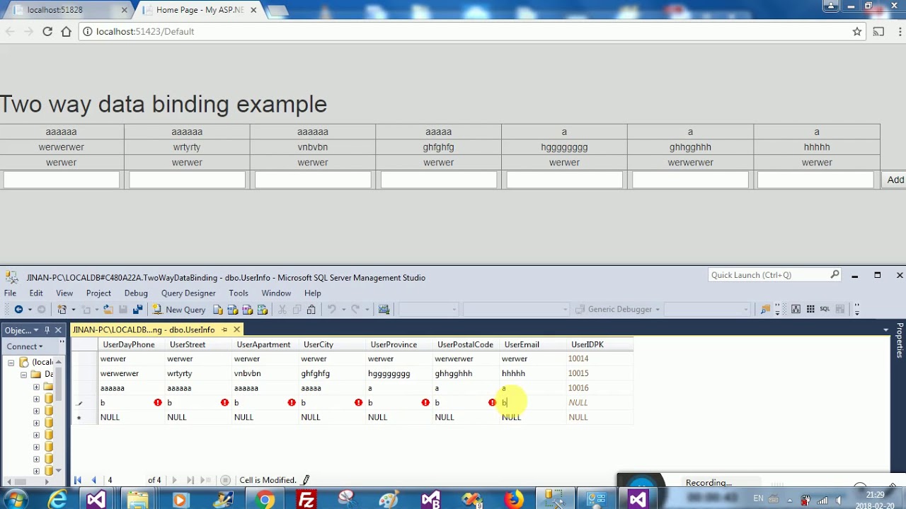 Two way databinding - YouTube