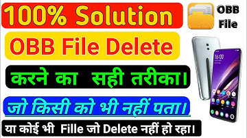 OBB File Delete Problem | How To Delete OBB File On Android ||