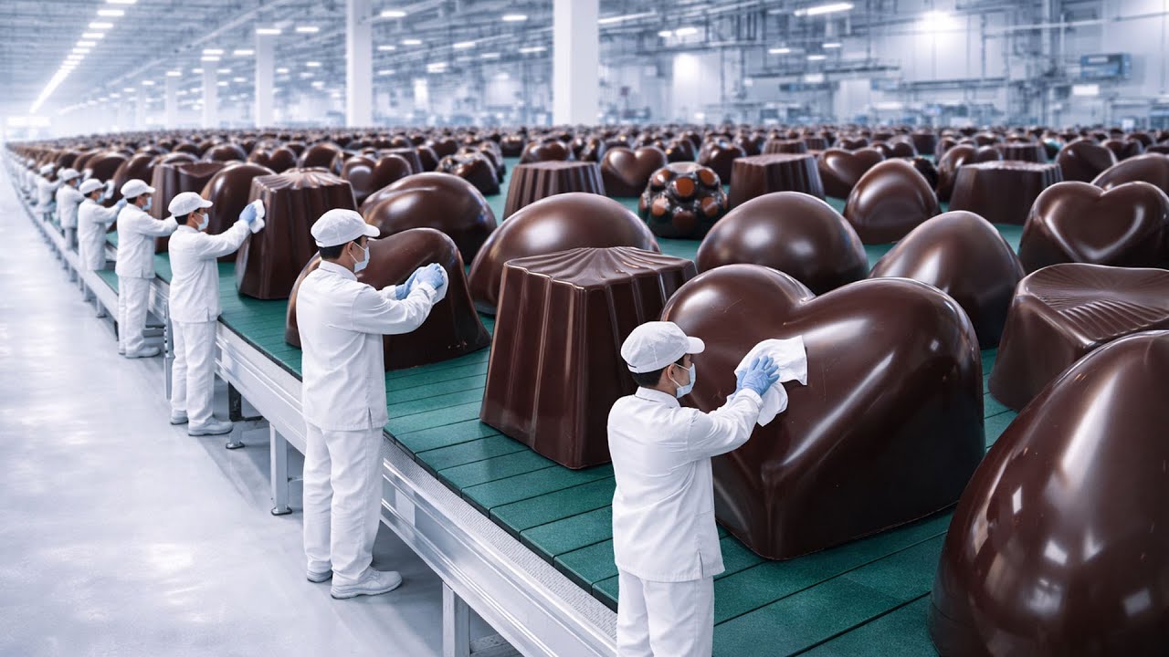 Inside a Chocolate Factory How Filled Chocolates Are Made