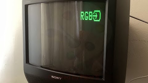 How to access the service menu on a SONY Trinitron and enable RGB mode