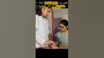 Blood pressure by palpatory method (indirect) at rest for #physiology #practical #clinical #mbbs