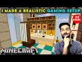 MAKING A GAMING SETUP IN MINECRAFT - MINECRAFT SURVIVAL GAMEPLAY IN HINDI #22