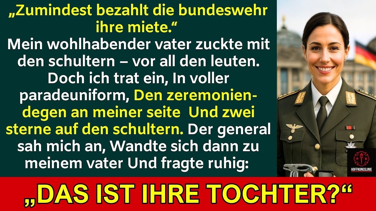 Mein reicher Vater glaubte, mein Sold reiche kaum für die Miete – bis ich in Uniform eintrat...