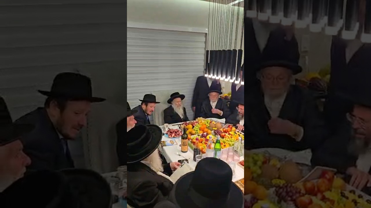 שולחן ט"ו בשבט עם הרב המשפיע ר' מרדכי שטיינער מאנסי , בבית הנגיד אלימלך טאבק מיאמי