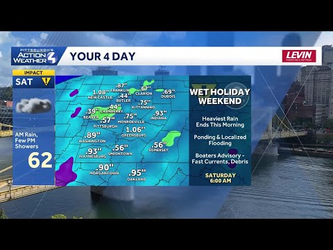 Impact Day: Steady rain ends for western PA | May 23