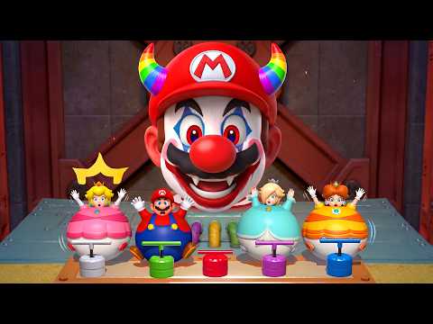 【マリオパーティ スーパースターズ】バルーン衣装で爆笑ミニゲーム対決！ピーチ VS デイジー VS ロゼッタ VS マリオ 4K UHD