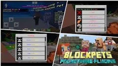 Plugin Fix BlockPets + PetUI Pocketmine 1.16 +1.16.20+1.16.201 and more versions... 😱