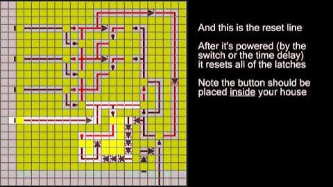 Minecraft expandable order-sensitive lock with schematic