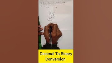 Decimal to Binary conversion #shorts #numbersystemconversion #programming