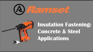 Ramset I-F Installation into Concrete & Steel