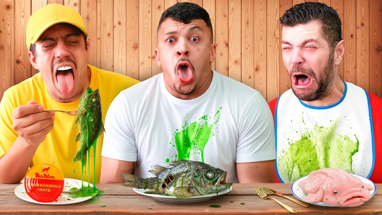 provamos o PEIXE MAIS FEDIDO DO MUNDO e passamos MUITO MAL 🤮 (sustromming)