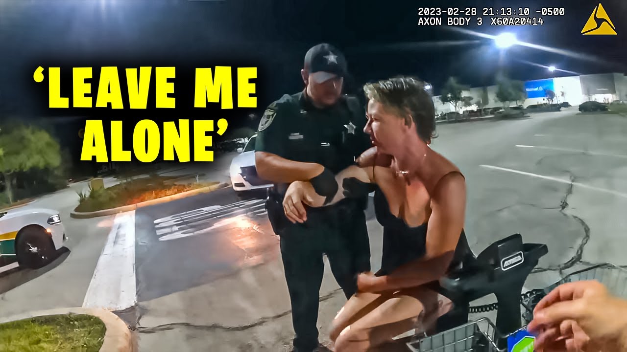 Police Pull Over Woman in Bathing Suit Driving a Shopping Cart - YouTube