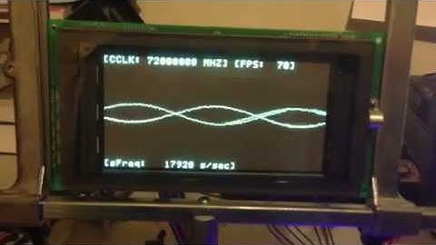 MBED (NXP Arm LPC1768) Noritake VFD Oscilloscope