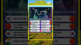 Jadwal Final Badminton Asia Championship 2026 #bulutangkis