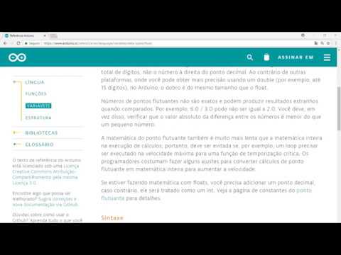 5.6.3 - Datatype - float, double (Curso Arduino Aula 37)