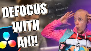 Defocus your background with AI in Davinci Resolve 19