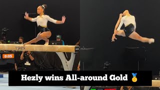 18 year-old Hezly Rivera scores HUGE 14 400 Beam to win All-around GOLD - U S Championships 2026