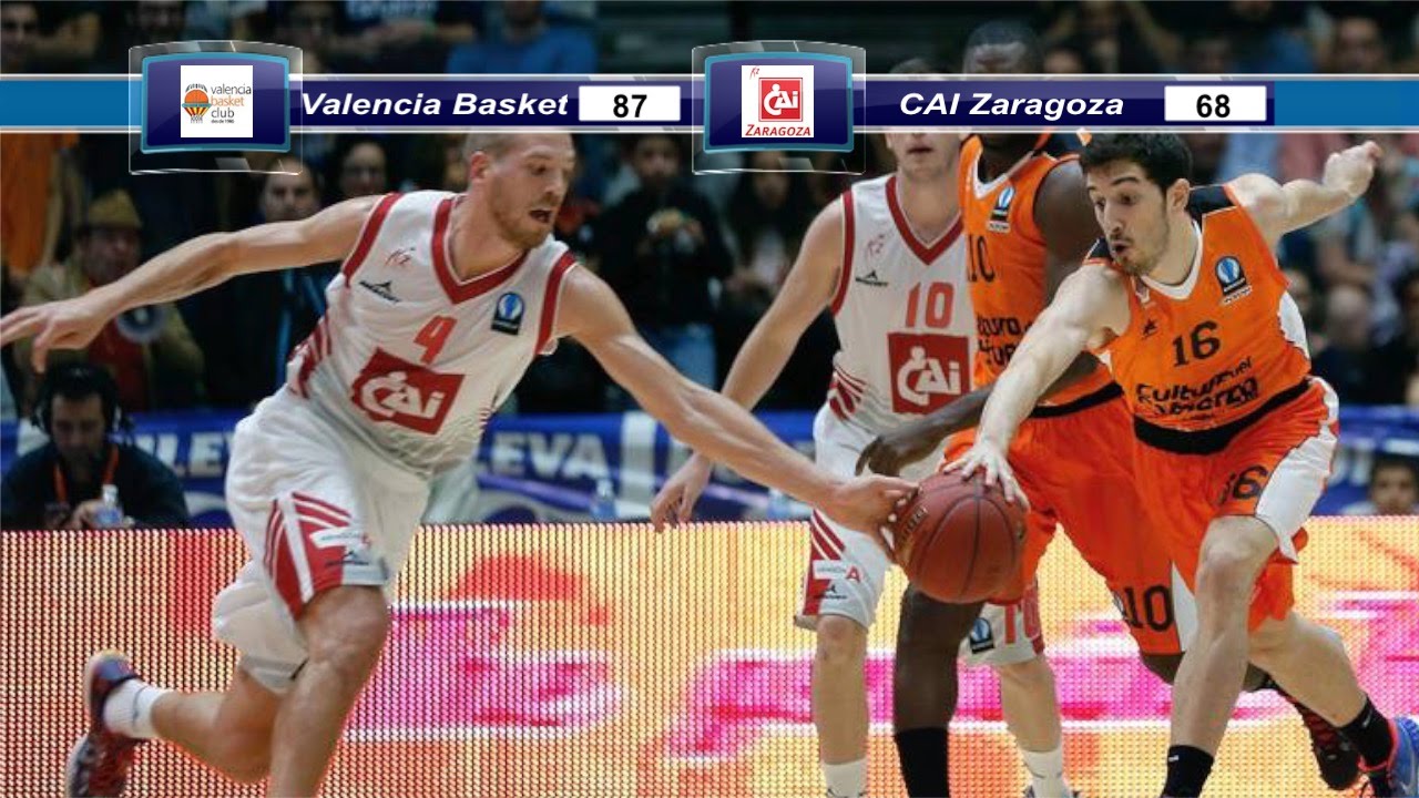 Valencia Basket vs CAI Zaragoza YouTube