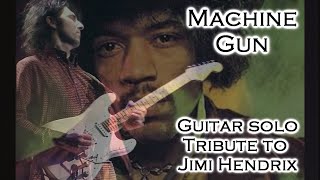 Machine Gun Guitar Solo Tribute to Jimi Hendrix ~ by Jack Jennings Nataraja ~ Live Footage 2024
