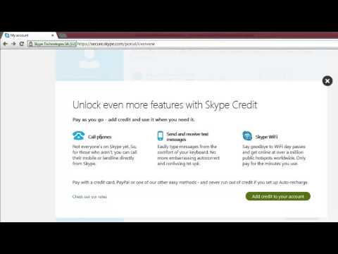 فيديو: كيفية إضافة الأموال إلى حساب Skype الخاص بك