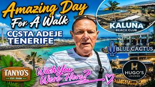 Costa Adeje Tenerife | Sunny Promenade & Beach Lounger Walk