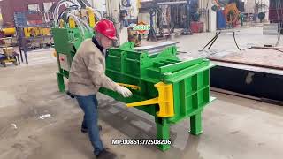 50T Forward Push Metal Baler | Heavy Duty Scrap Metal Baling Machine for Recycling