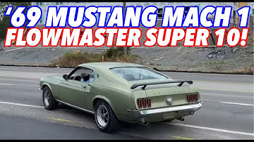 1969 Ford Mustang Mach 1 (351) V8 w/ FLOWMASTER SUPER 10s!