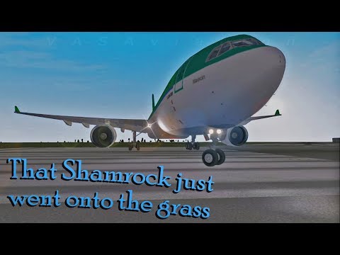 [REAL ATC] Aer Lingus A330 taxies onto the grass and BREAKS SOME LIGHTS!