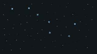 Футаж-анимация 3д: звезды на ночном небе