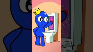 Top 3 Blue X Face Id Fail 😭 Funny Toilet Prank | Rainbow Friends Animation #Shorts