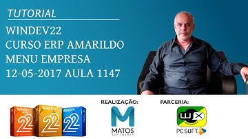 Aula 1147  WinDev Curso Iniciante Menu Ribbon Empresa