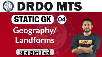 DRDO MTS /DP HEAD CONST. 2020 || Static GK || By Kuljeet Sir | Class-04 || Geography/Earth