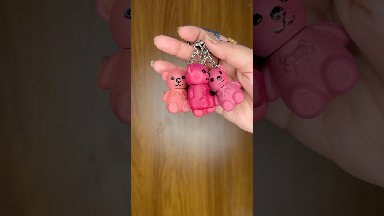 Teddy bear lipstick 🧸#shorts #meesho #meeshofinds #youtubeshorts #ytshorts #lipstick #cute #beauty