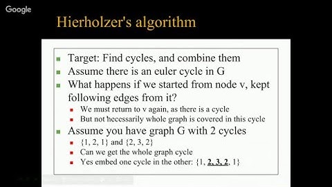 Graph Theory - Euler Tour (Arabic)