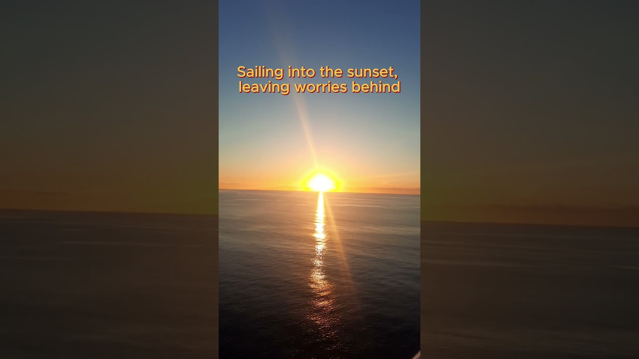 Sailing into the sunset #cruisetour #cruisesunset #cruiseship